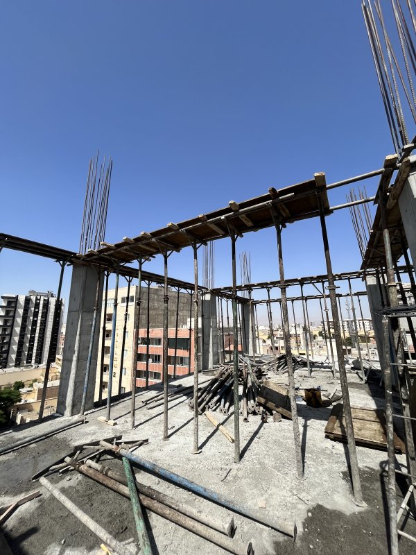 قالب بندی سقف ششم پروژه بلوار شیراز